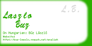 laszlo buz business card